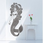 สติกเกอร์ติดผนังนางเงือก เมอร์เมด Mermaid Wall Sticker 